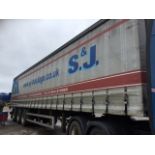 Cartwright Tri-Axle 13.6mtr Curtainside Trailer With Air Suspension Test Until 30/11/2024, serial nu