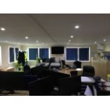 Temporary Office Unit Comprising Two Joined Stipple Finished Units, Total Approximate Size 13m X 6m,