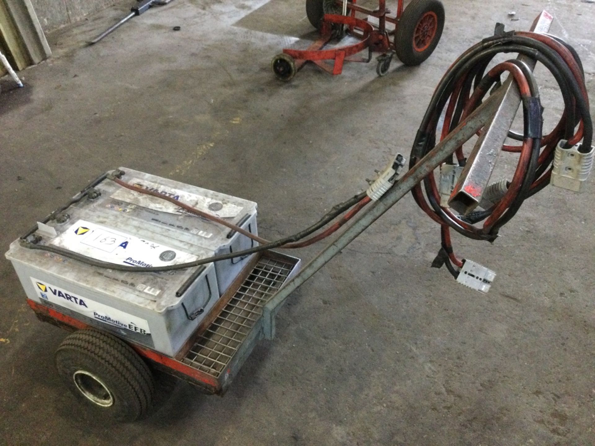 Purpose Built Dual-Battery Cart With Cables