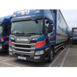 Scania P320 6x2 Rigid Curtainsider With Rear Lift Axle, Fork Truck Mounts, Sleeper Cab301192kmsYear