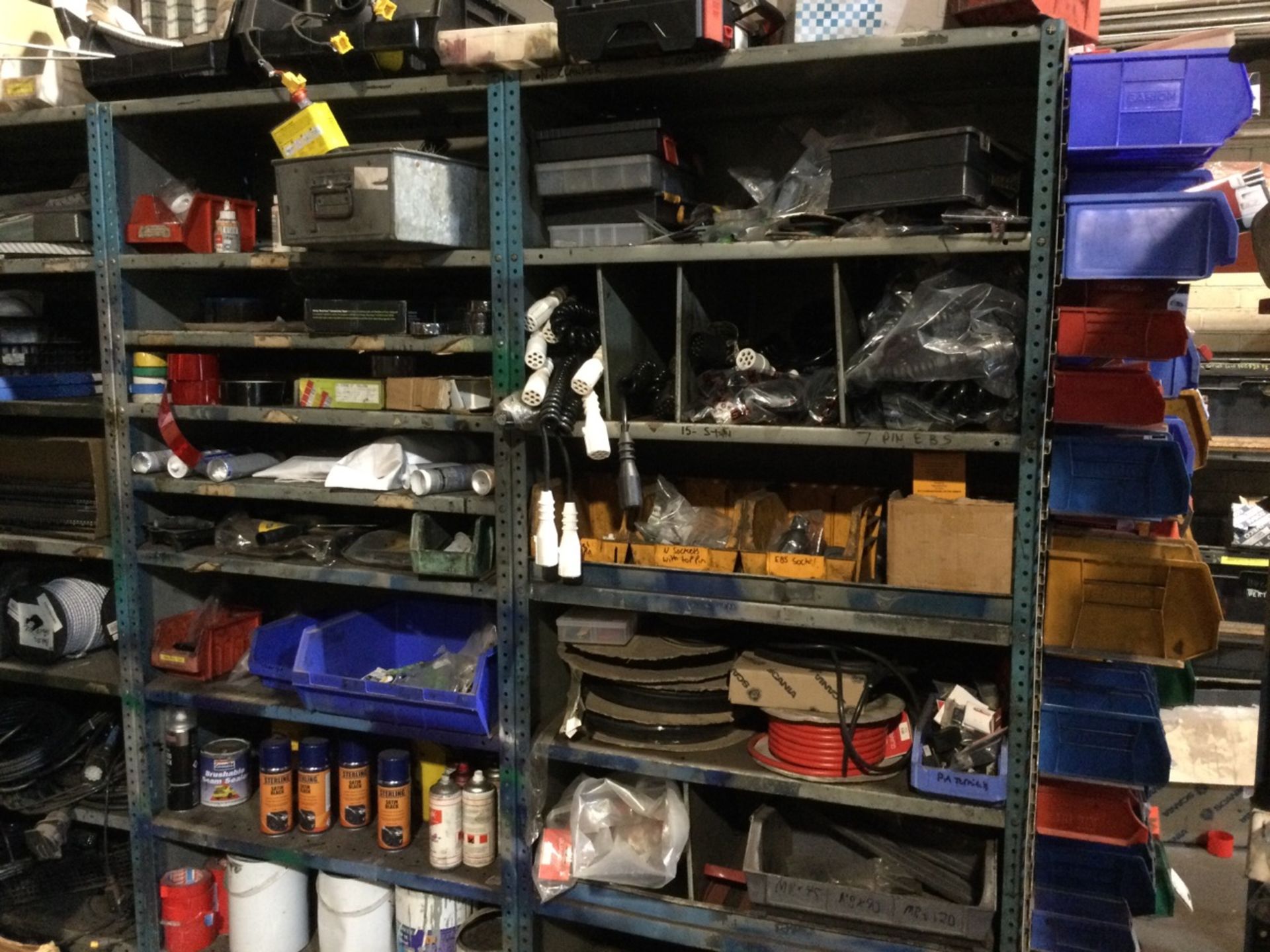 Complete Contents Of Mezzanine Floor Containing Parts, Inventory, Shelving Units Etc. - Image 4 of 9
