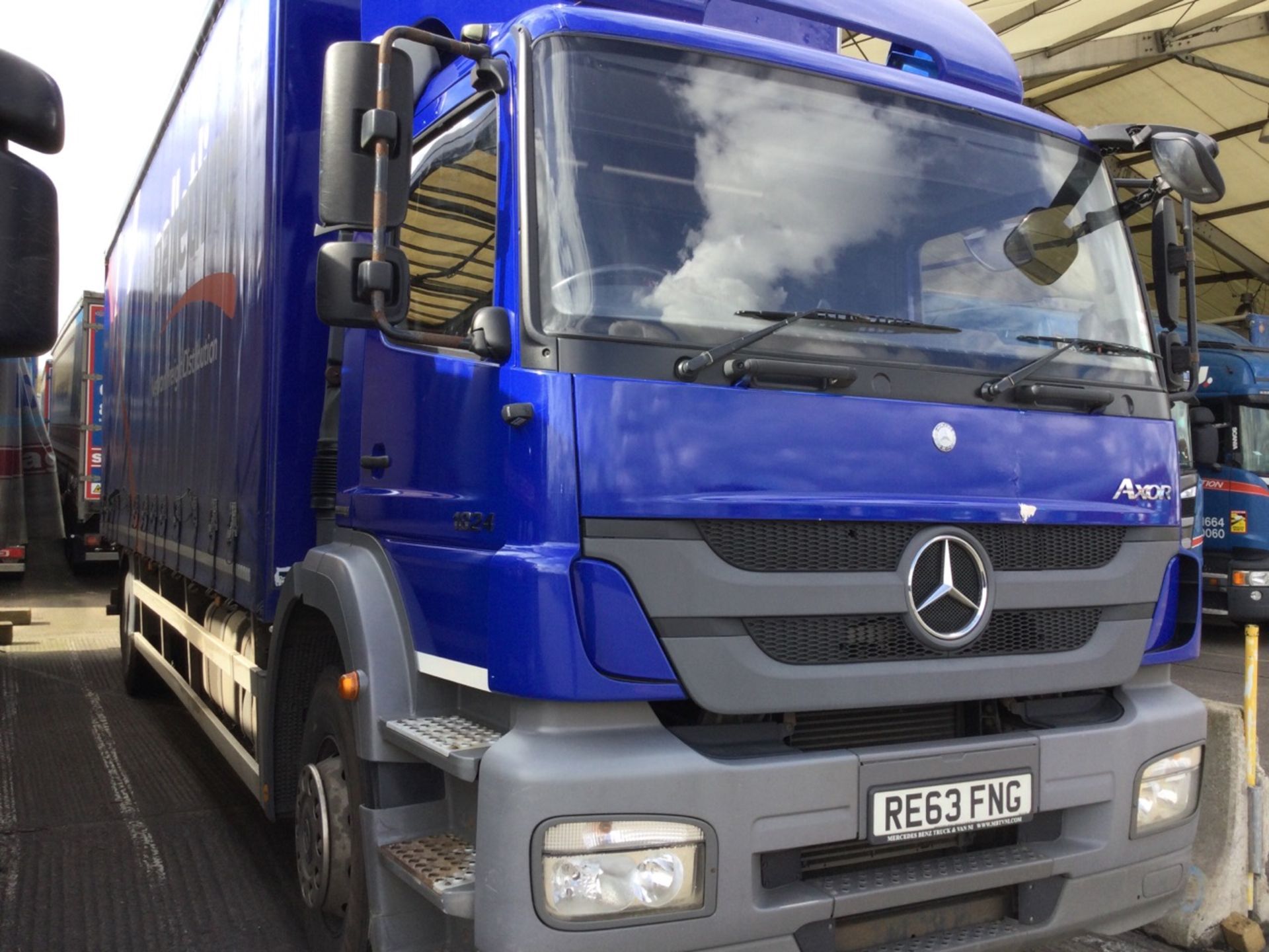 MERCEDES AXOR 1824 2 Axle Rigid Body 18-Tonne Curtainsider With Tail Lift509996kmsMot Until 31/0