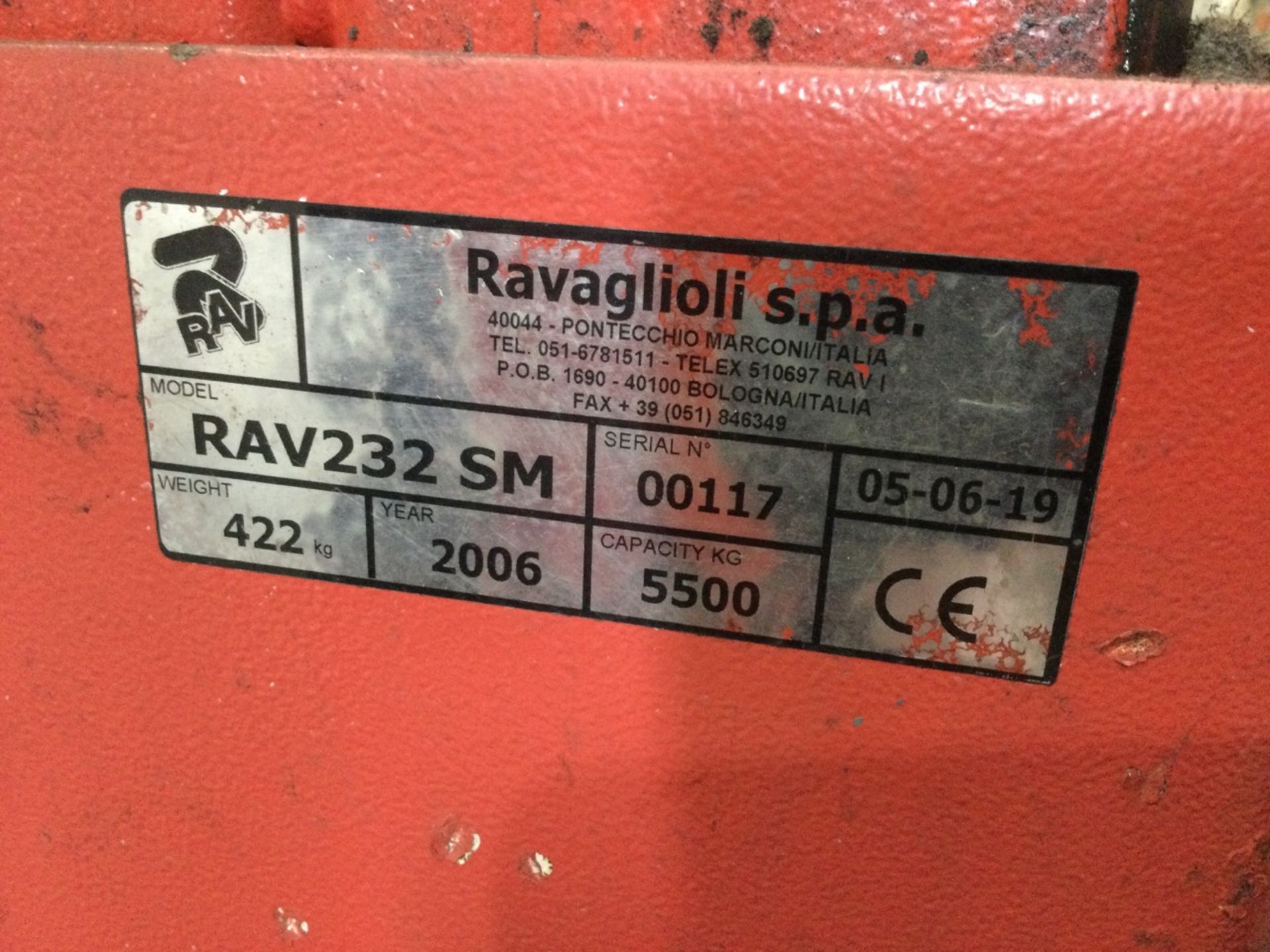 Somers/Ravaglioli RAV232 SM Mobile Cable Connected Vehicle Stands, Each 5500kg Capacity, serial numb - Bild 6 aus 6