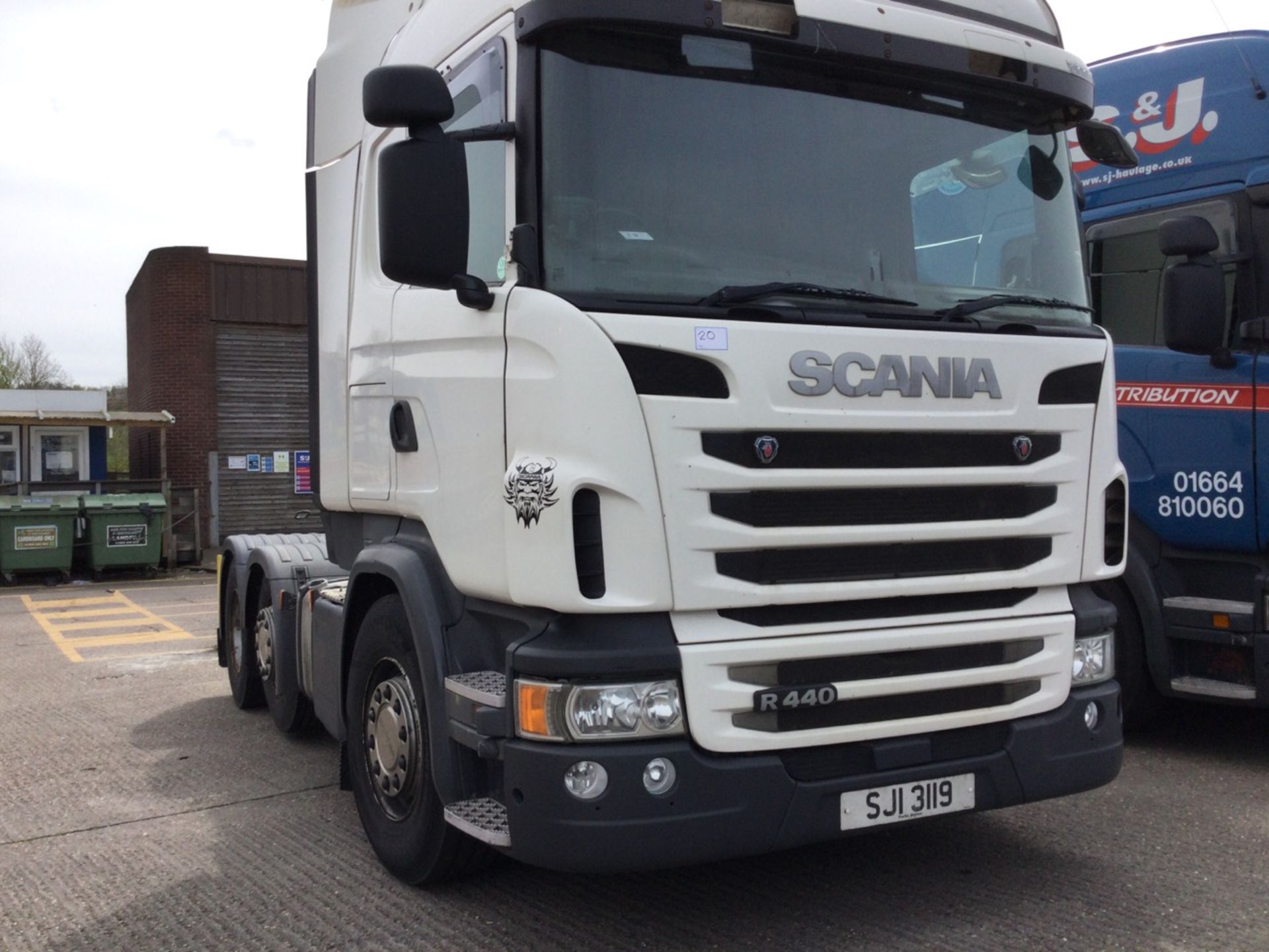 SCANIA R450 6x2 Topline Tractor Unit, with mid-lift axle, sleeper Until 30/04/24 Registration numbe