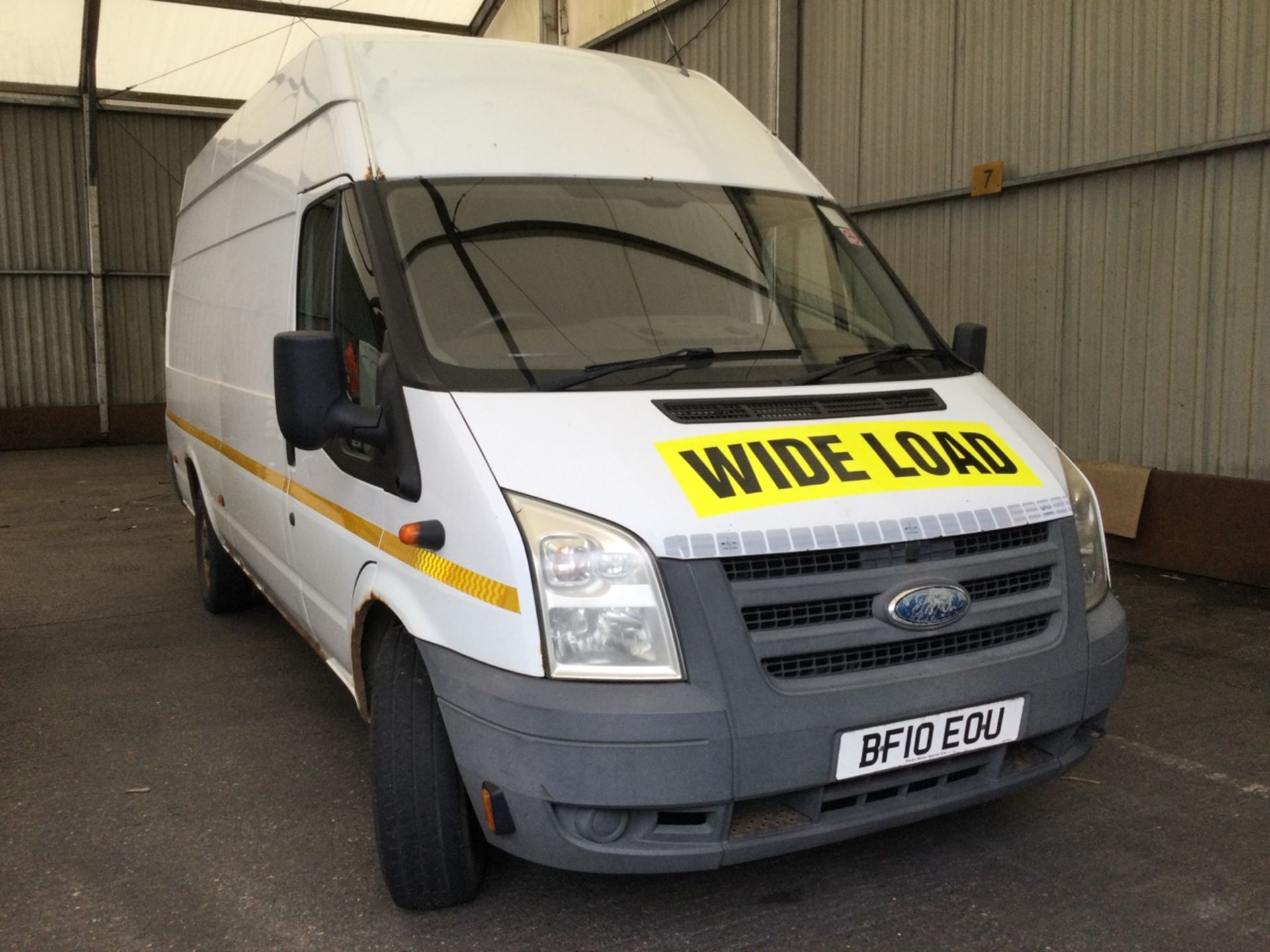 Ford TRANSIT 100 T350L Panel Van Escort Vehicle, Registration number BF10EOU , year 2010. Note - No - Image 3 of 4