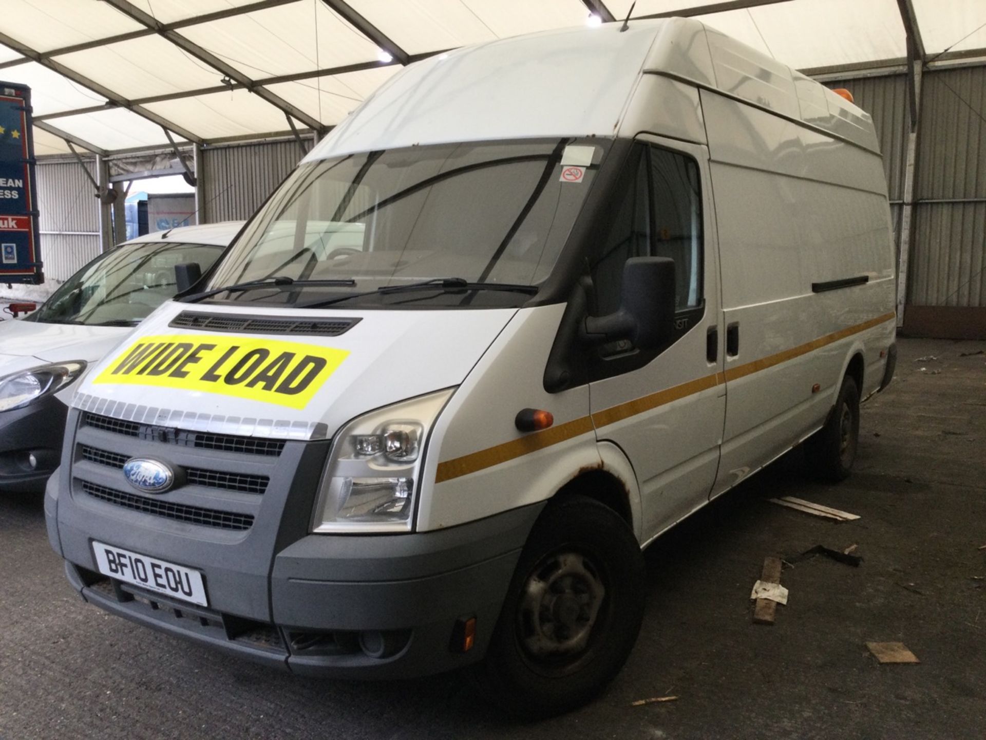 Ford TRANSIT 100 T350L Panel Van Escort Vehicle, Registration number BF10EOU , year 2010. Note - No