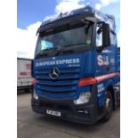 Scania ACTROS 2545 6x2 Tractor Unit With Mid-Lift Rear Axle, Sleeper Cab Mot Expired , Registration