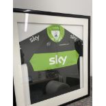 Matthew Hayman Framed & Signed Sky Adidas Pinarello Special Addition Rainforest Green Cycling Jersey