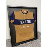 Eddie Merckx Framed Molteni Arcore / Vittore Gianni Wool Blend Vintage Cycling Jersey.