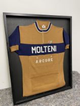 Eddie Merckx Framed Molteni Arcore / Vittore Gianni Wool Blend Vintage Cycling Jersey.