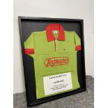 Gino Bartali Framed Legnano / Vittore Gianni Wool Blend Vintage Cycling Jersey.