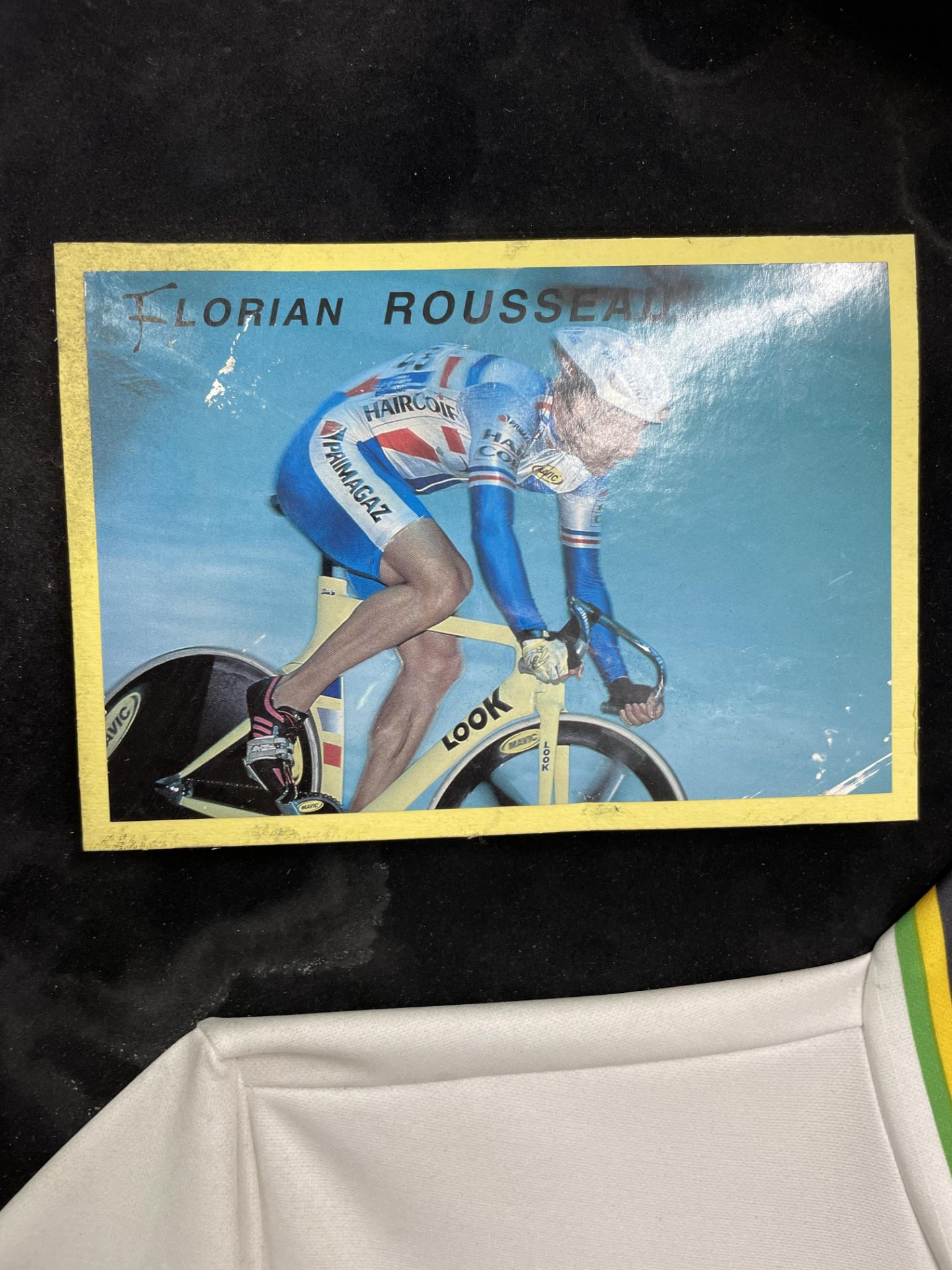 Florian Rousseau Framed & Signed UCI Track Cycling World Championship Jersey. Olympic Track Cycling - Image 3 of 4