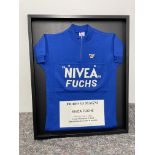 Fiorenzo Magni Framed Nivea Fuchs / Vittore Gianni Wool Blend Vintage Cycling Jersey.