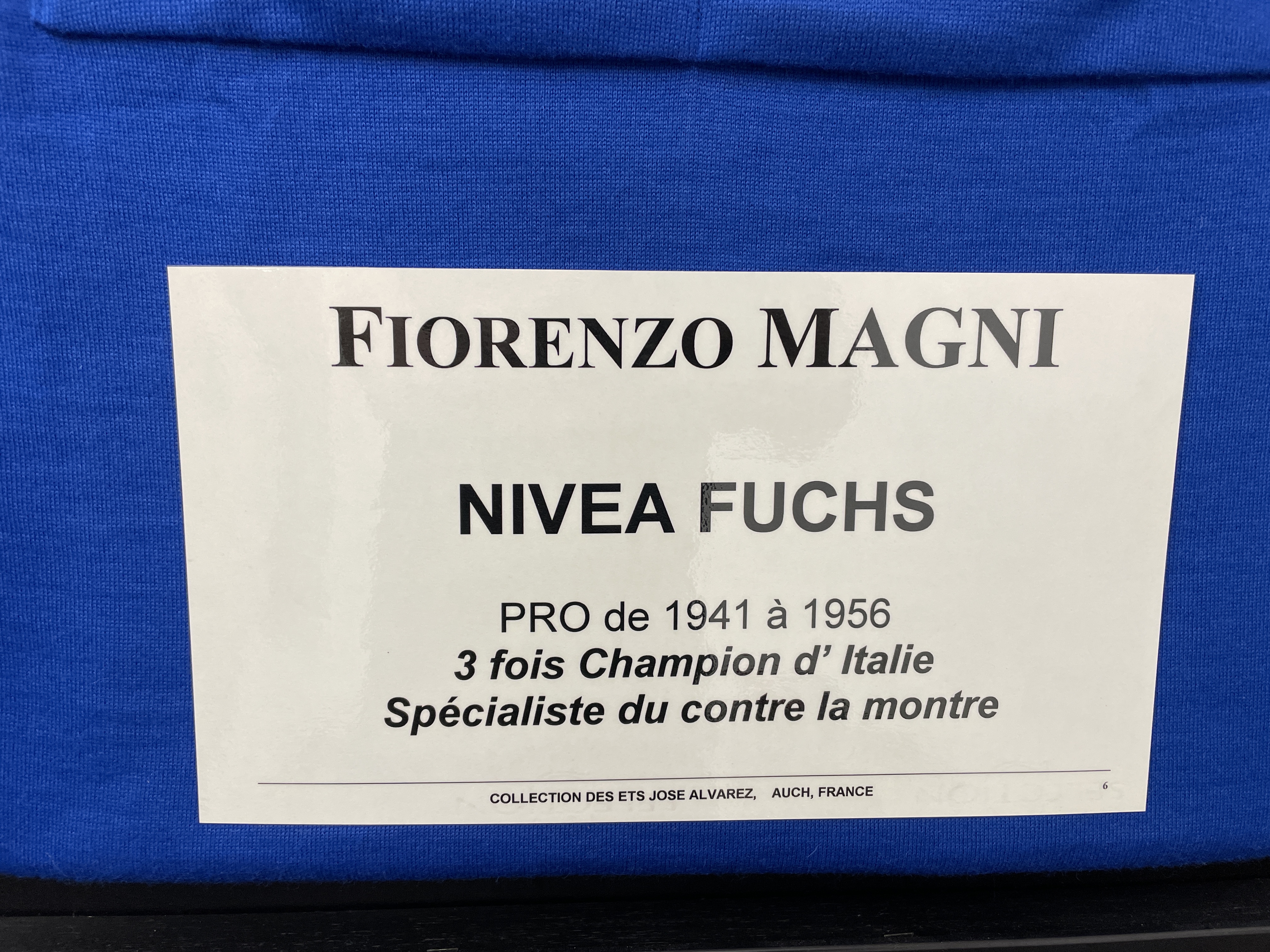 Fiorenzo Magni Framed Nivea Fuchs / Vittore Gianni Wool Blend Vintage Cycling Jersey. - Bild 2 aus 2