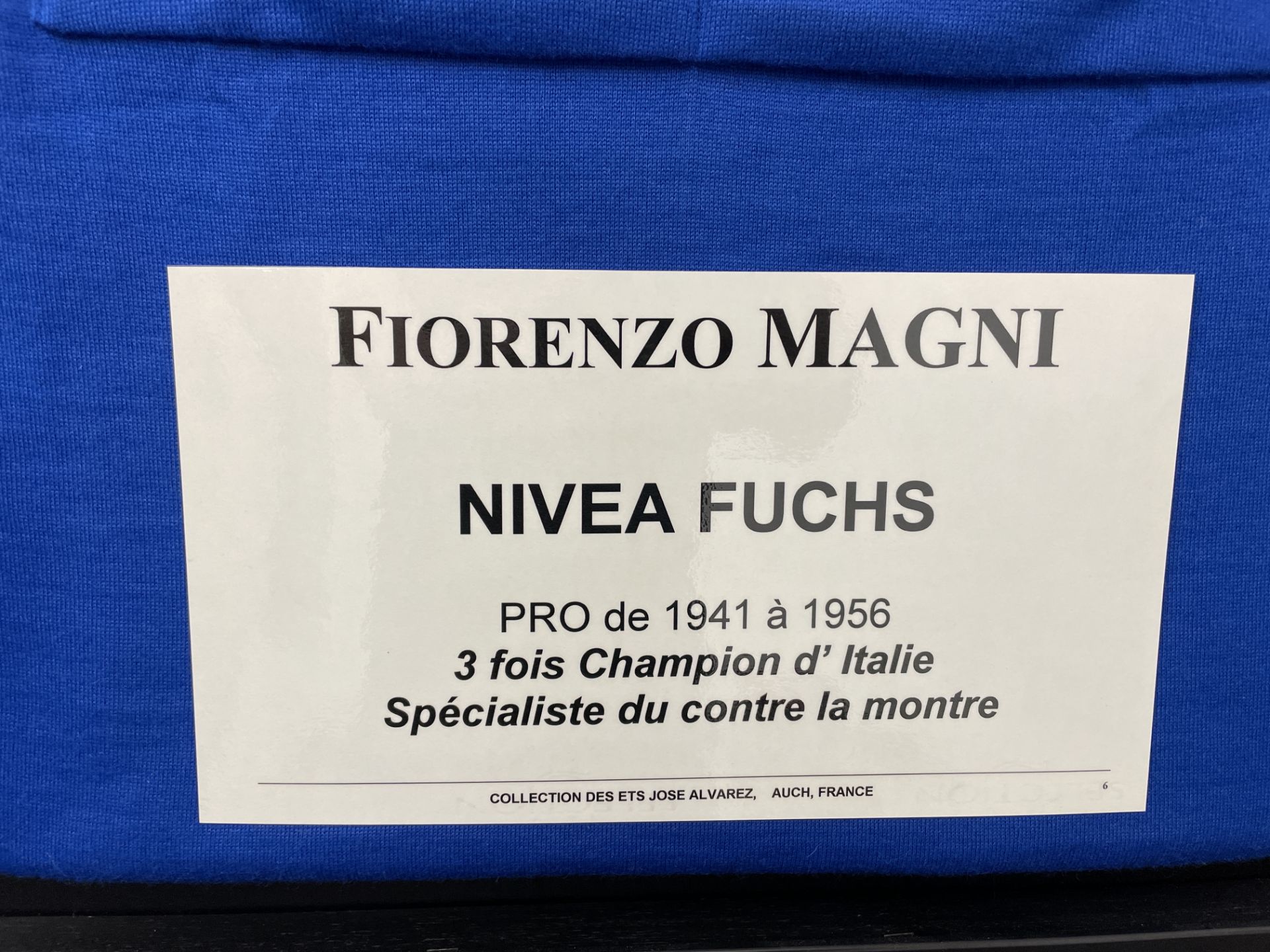 Fiorenzo Magni Framed Nivea Fuchs / Vittore Gianni Wool Blend Vintage Cycling Jersey. - Image 2 of 2