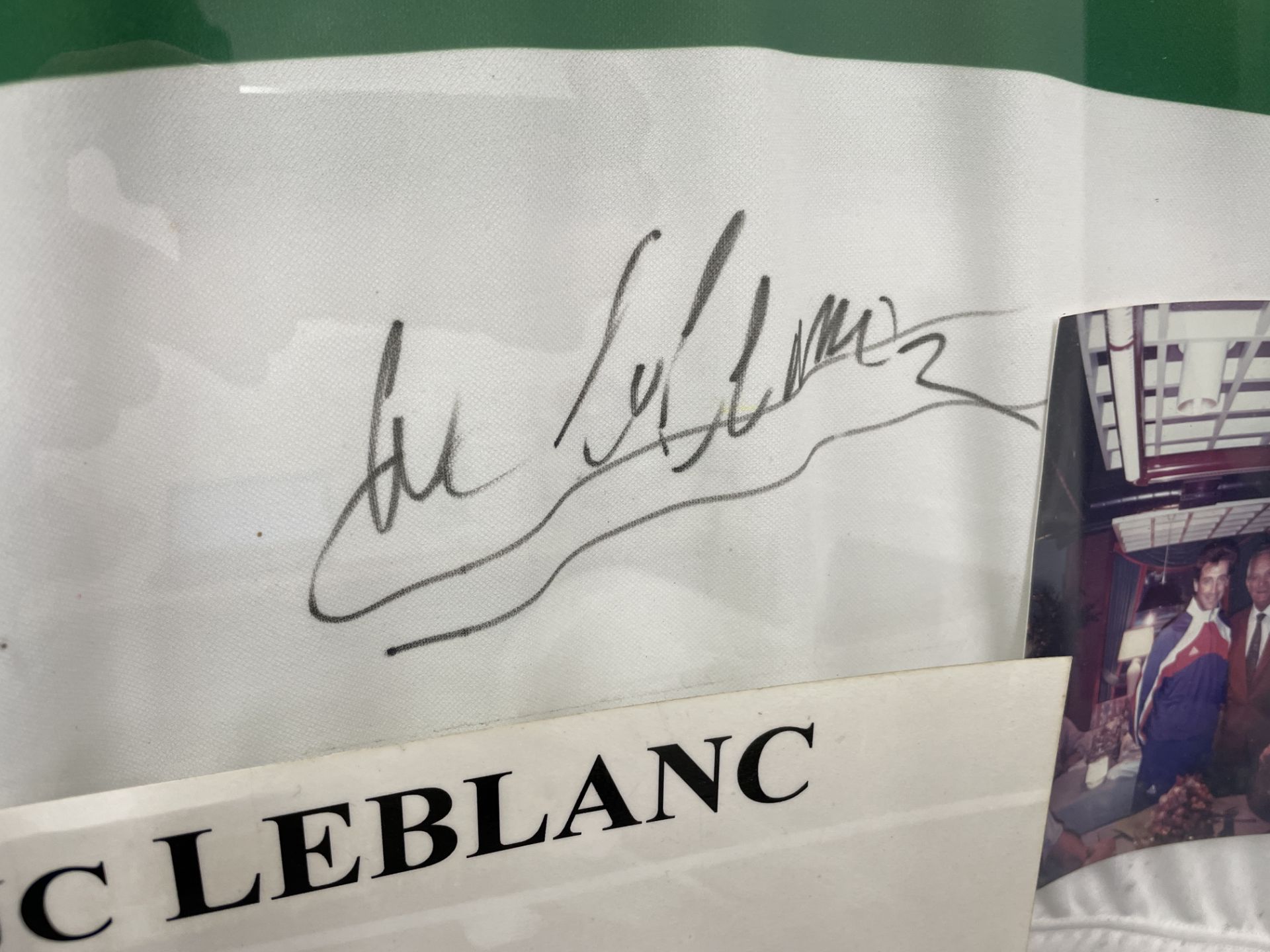 Luc Leblanc Framed & Signed Festina Watches UCI Rainbow Cycling Jersey. World Champion 1994 - Bild 2 aus 4