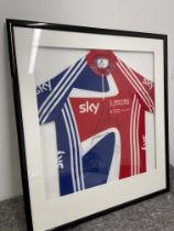 Framed & Signed British Cycling Track Cycling World Cup 2011 Team Jersey