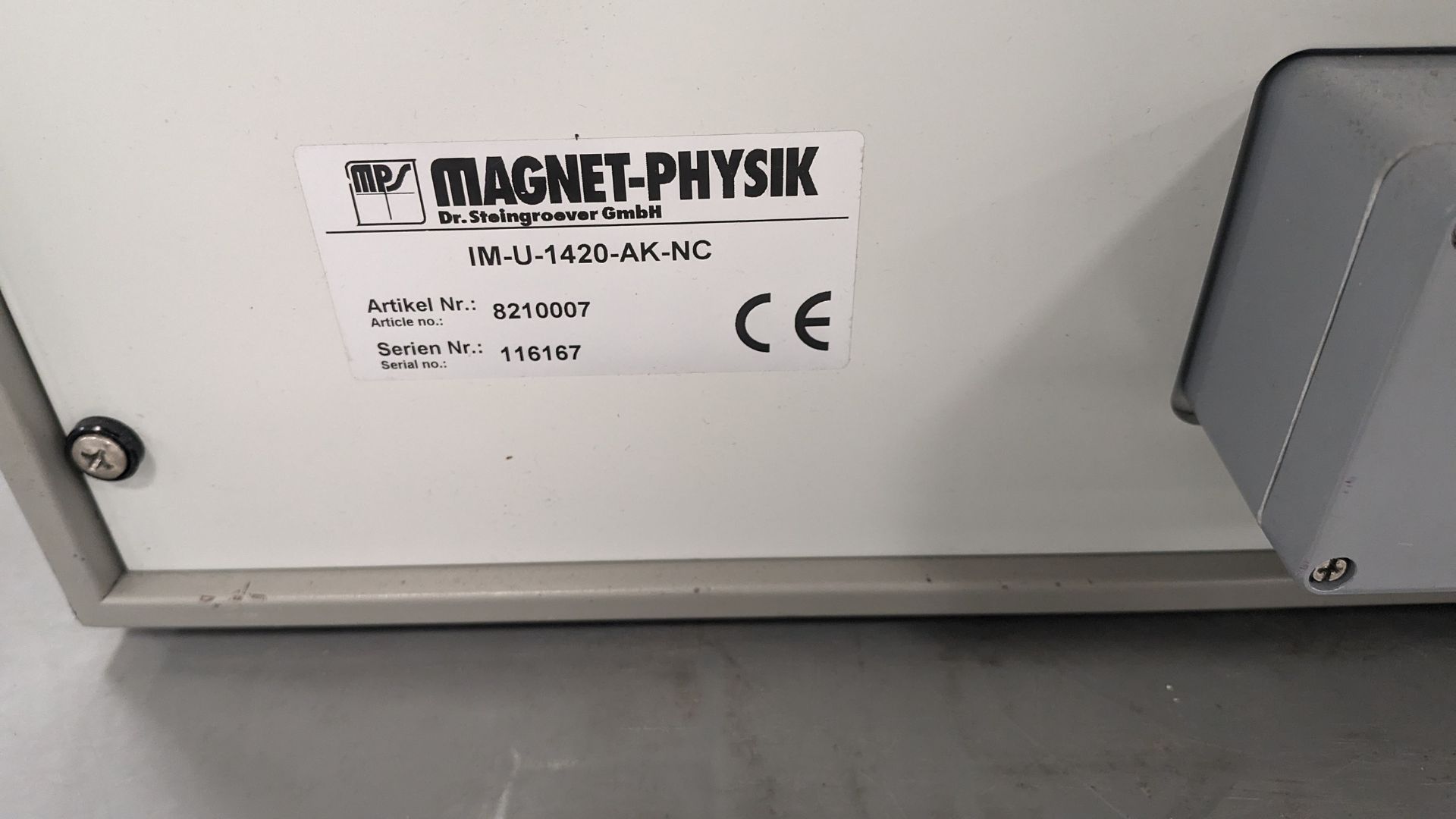 Magnet-Physik U-series impulse magnetiser S/N: 116167 - Image 2 of 2
