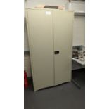Two door Steel Cupboard with Shelves and Drawers