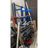 Steel Stock Rack and Contents