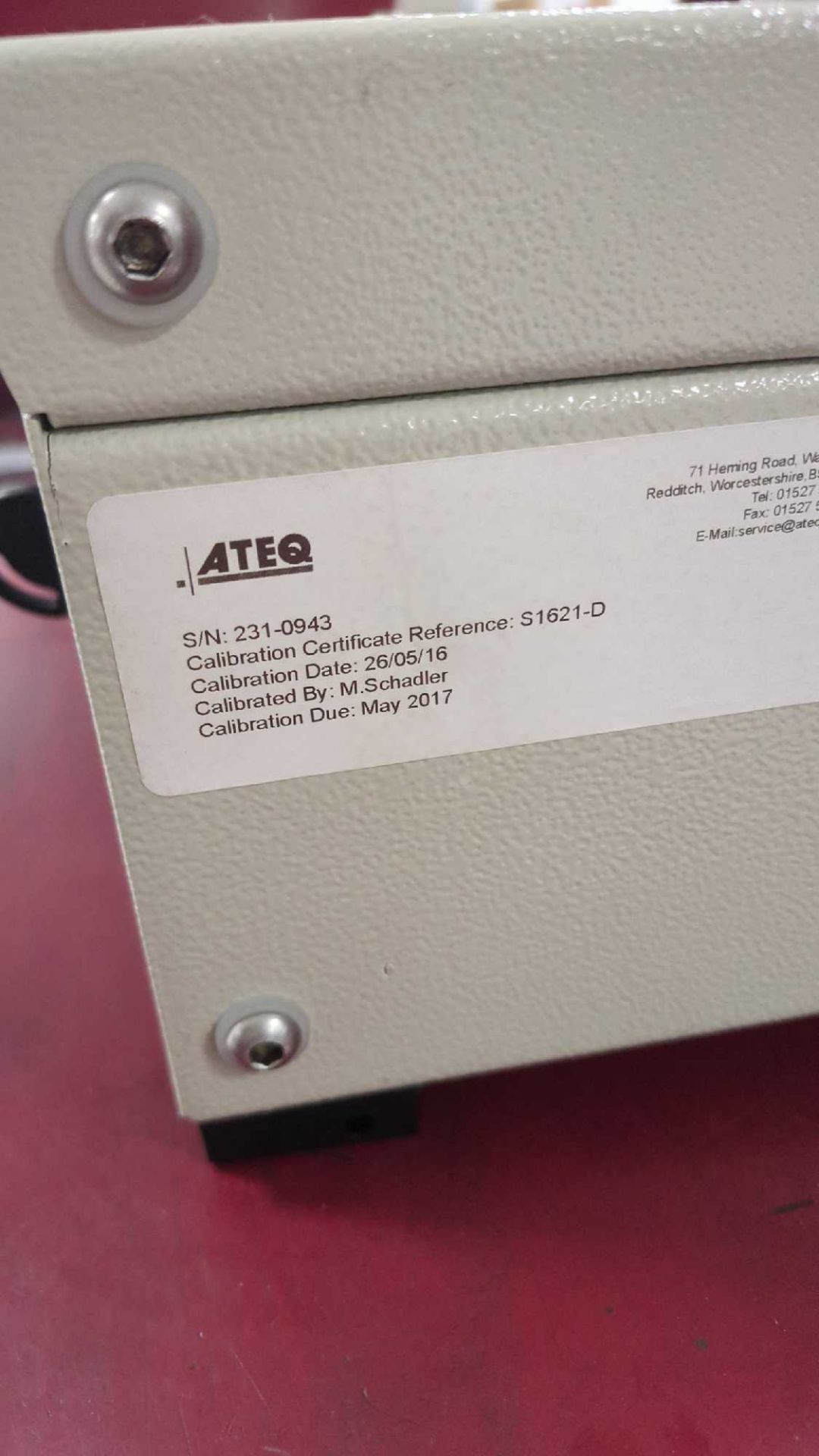 ATEQ F-Class compact air/air leak detector - Image 2 of 2