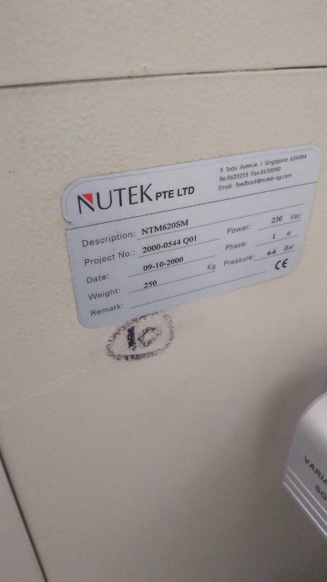 Nutek, NTM 620SM, Buffer Unit and Conveyor - Image 5 of 5
