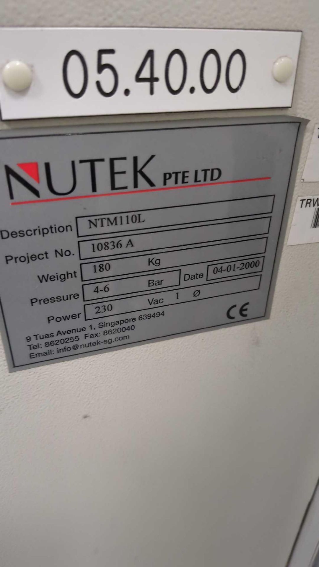 Nutek, NTM110L, Magazine Board Unloader - Image 5 of 5