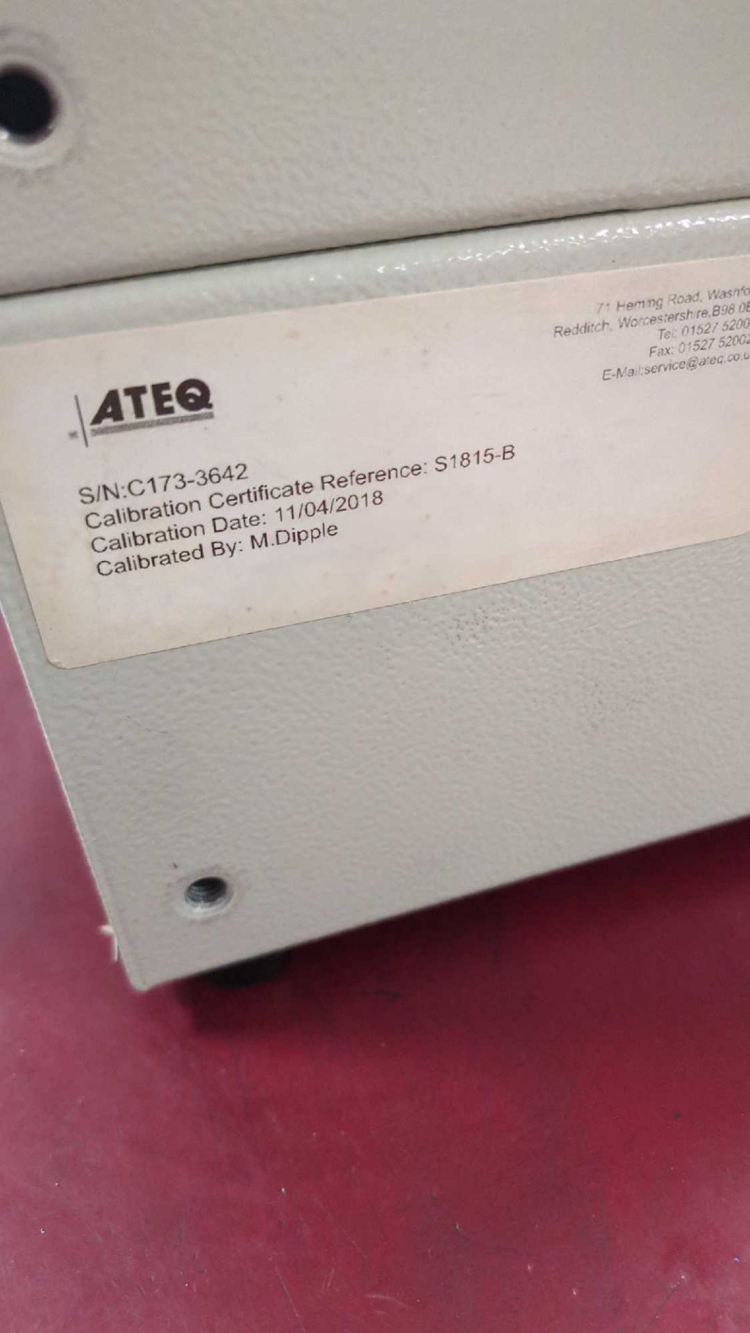 ATEQ F-Class compact air/air leak detector - Bild 2 aus 2