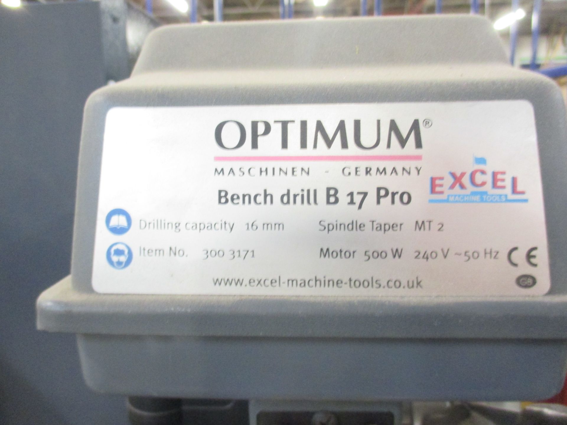 1: Optimum, B17, Pro Bench Drill - Image 2 of 2