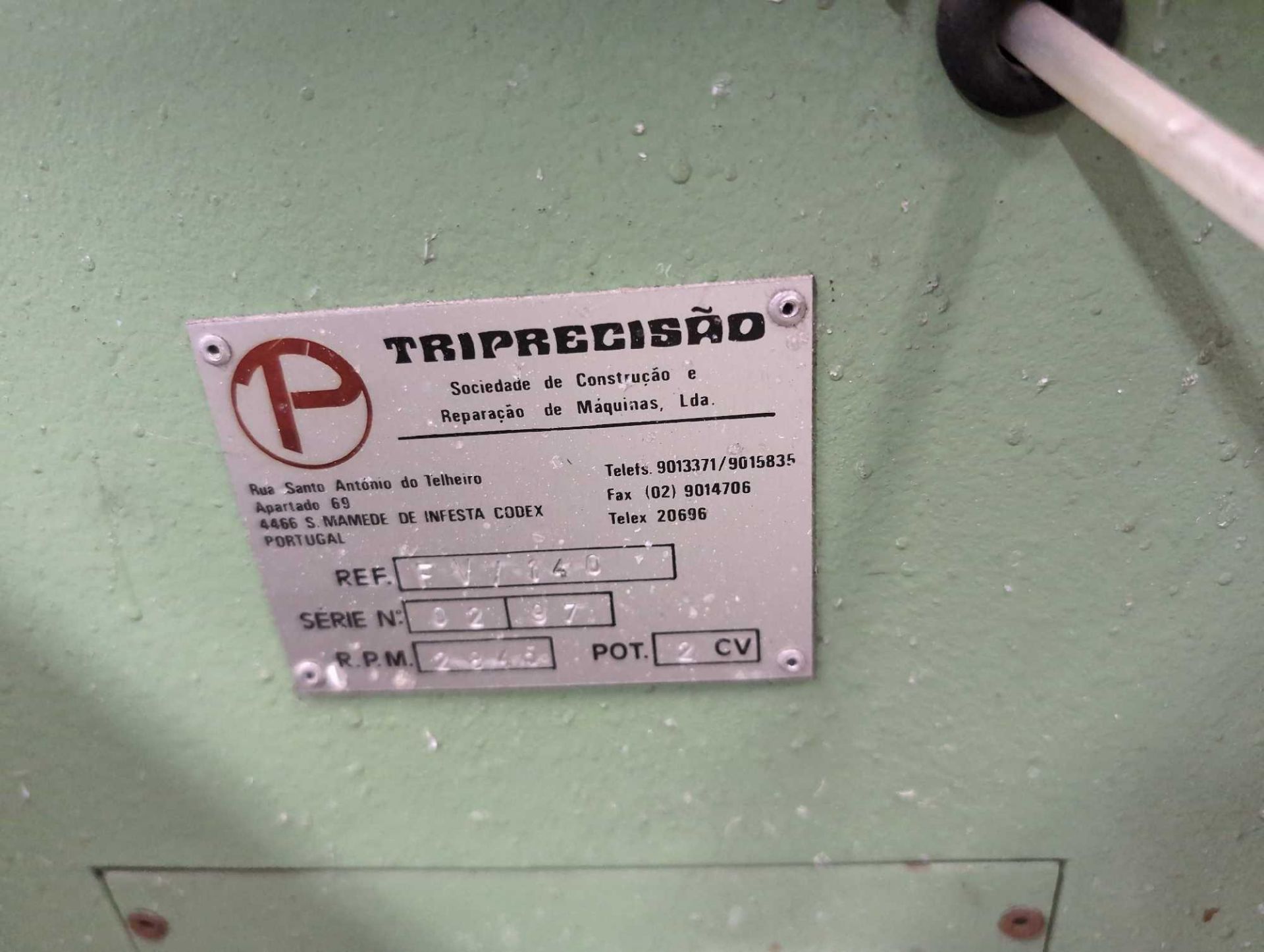 1: Triprecisao, FV/140, End Miller, Serial Number: 02, Year of Manufacture: 1997 - Image 3 of 4