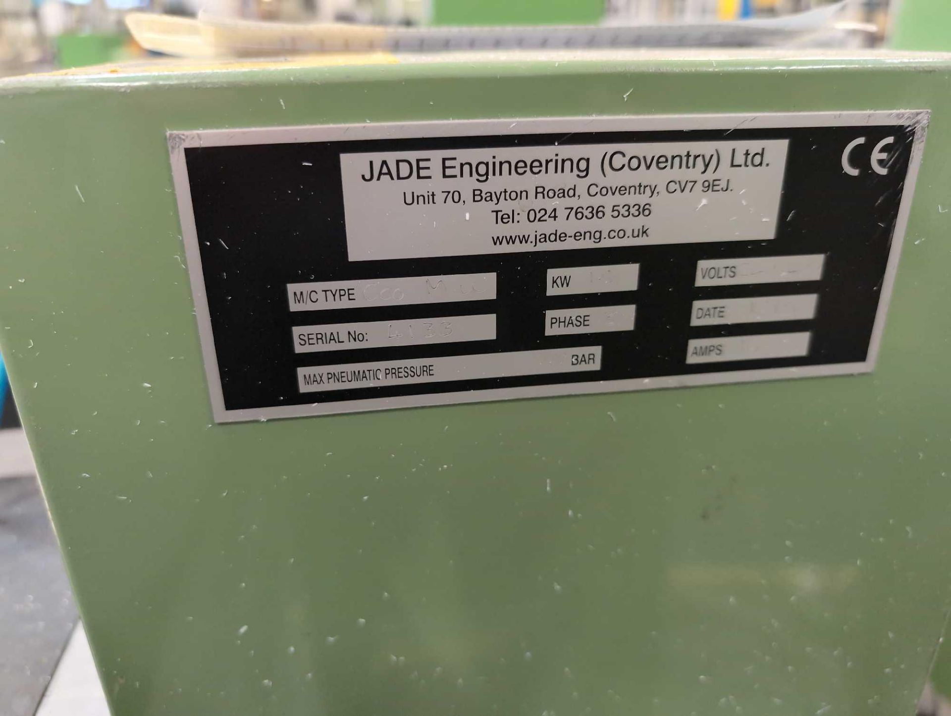 1: Jade , Eco Mill , Serial Number: 4133, Year of Manufacture: 2015 - Image 3 of 3