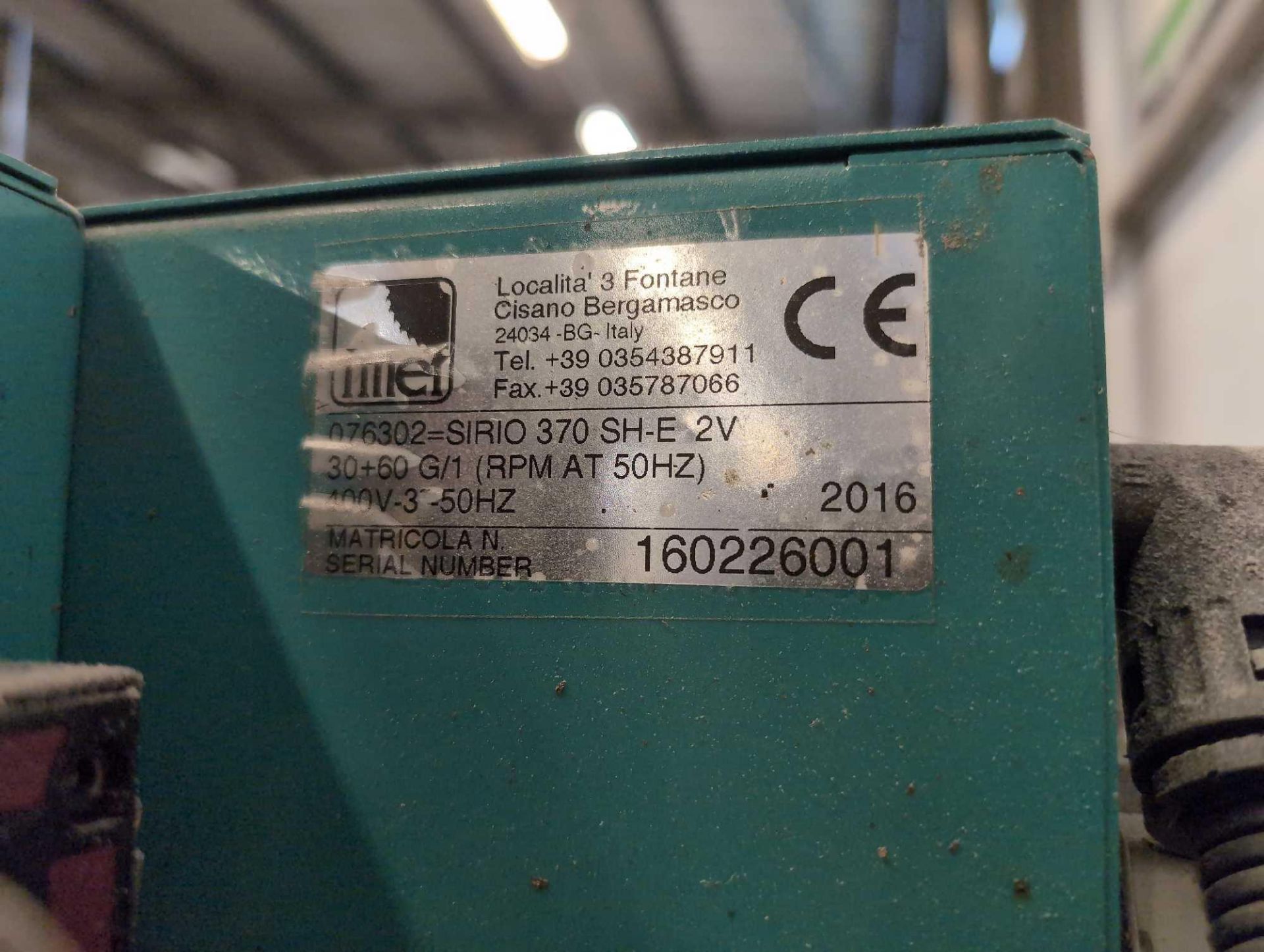 1: Addison , Sirio 370 imet, Circular Cold Saw, Serial Number: 160226001, Year of Manufacture: 2016