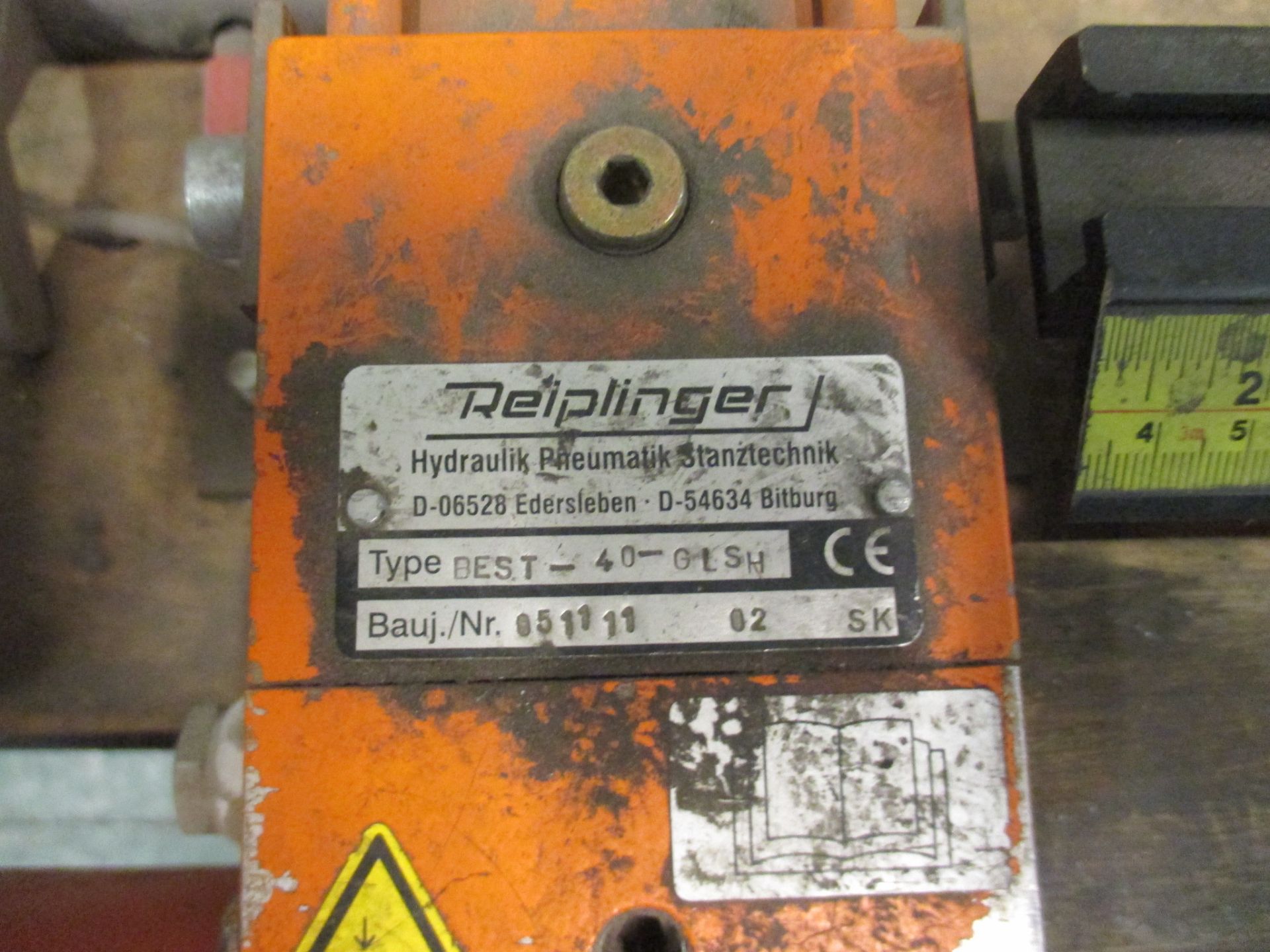 1: Reiplinger, MultiMax Be-St-40, Punching Press and Stand, Serial Number: 051111, Year of Manufactu - Image 3 of 3