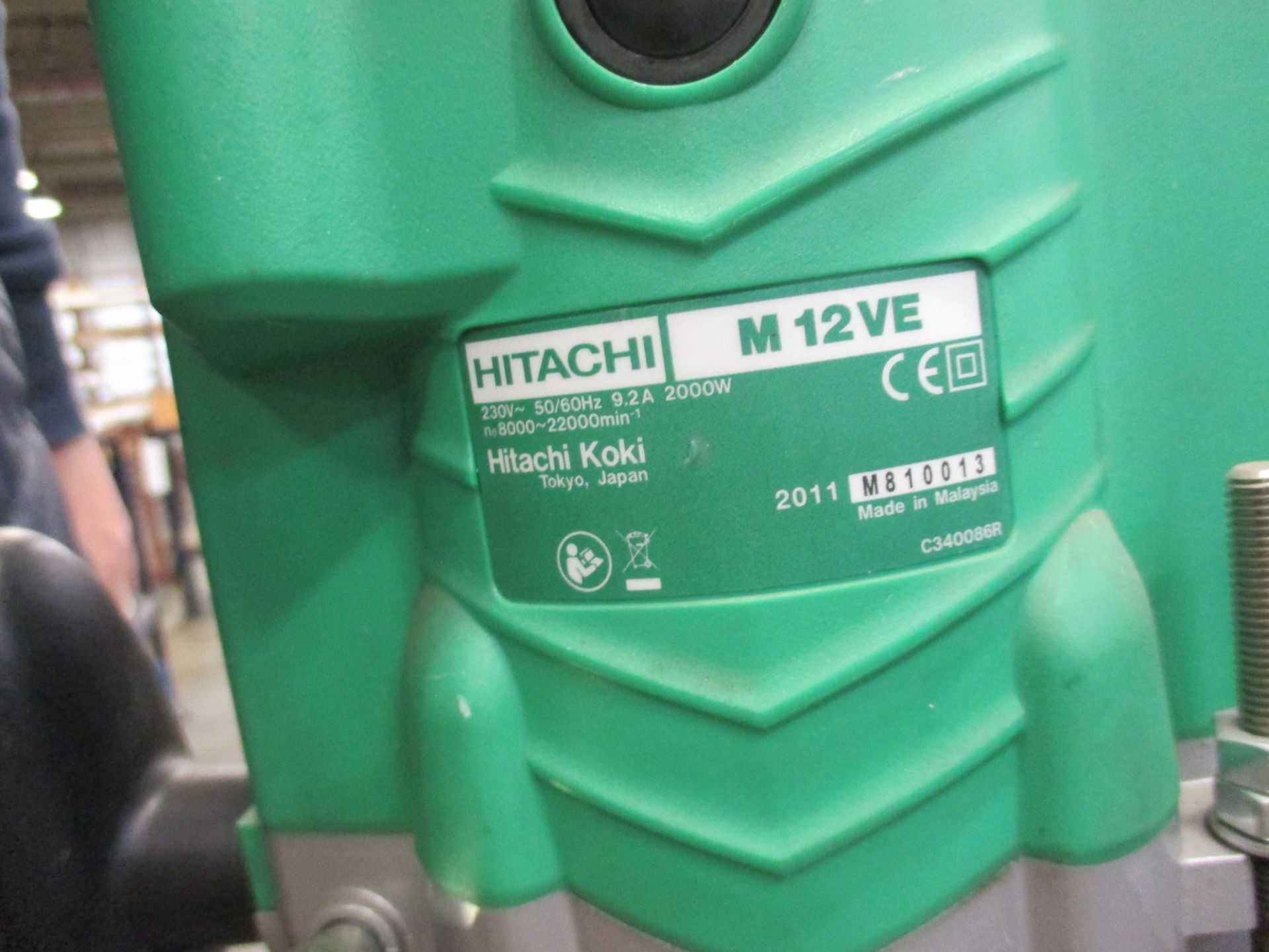 1: Hitachi, M12VE, Variable Speed Router, Serial Number: M1810013, Year of Manufacture: 2011 - Image 2 of 2