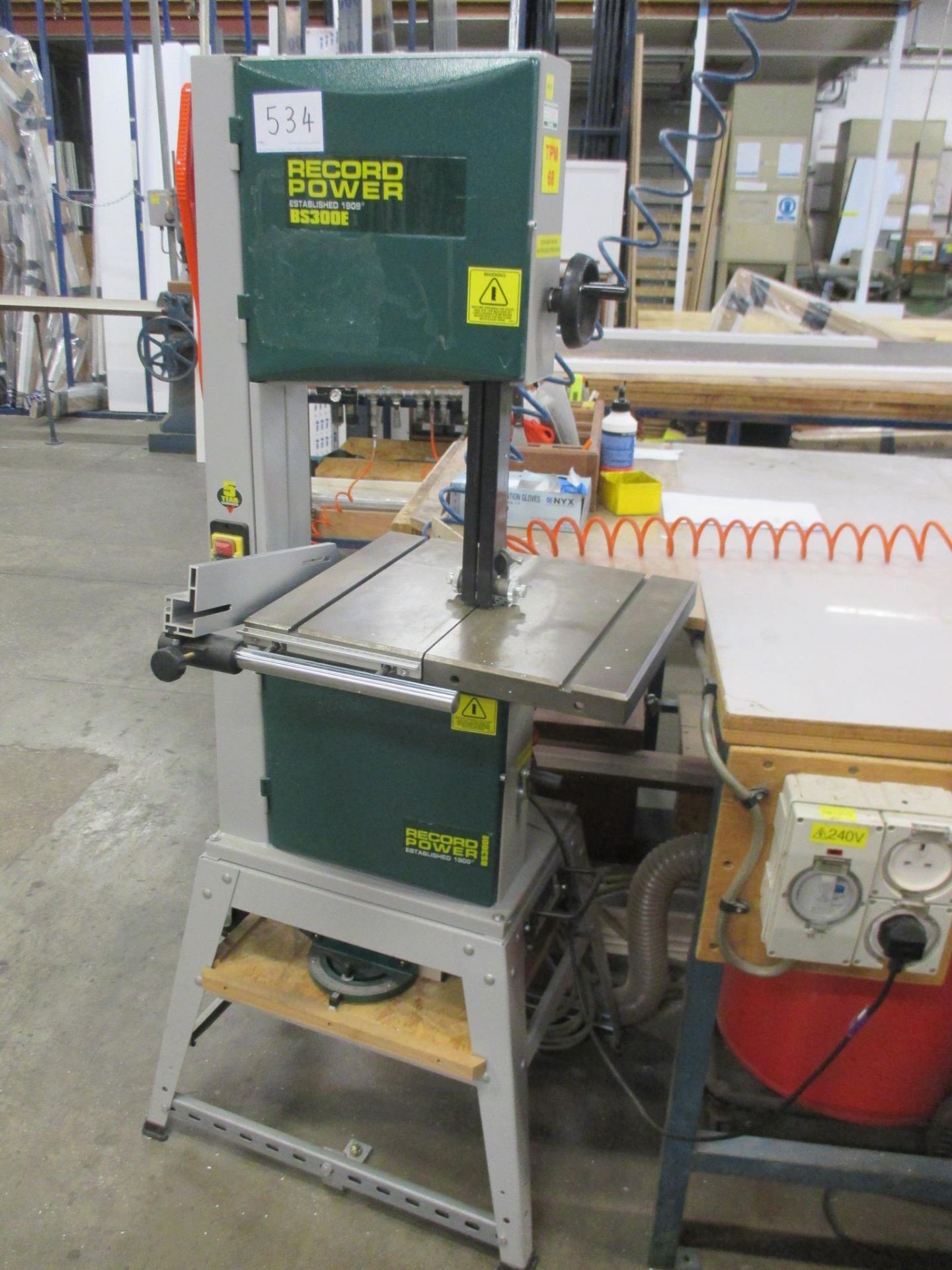 1: Record Power, BS300E, 12" Bandsaw, Serial Number: 17050312003
