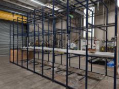 Steel Framed Racking Approximately 8m x 3m x 2m