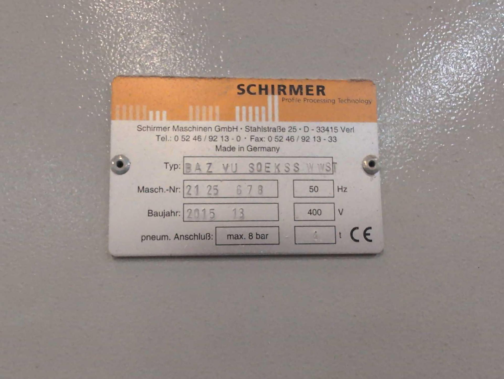 1: Schirmer, DA2 DGM, Cutting Centre, complete with Touchscreen Controls, Swanneck Conveyor and 1 x - Bild 4 aus 13