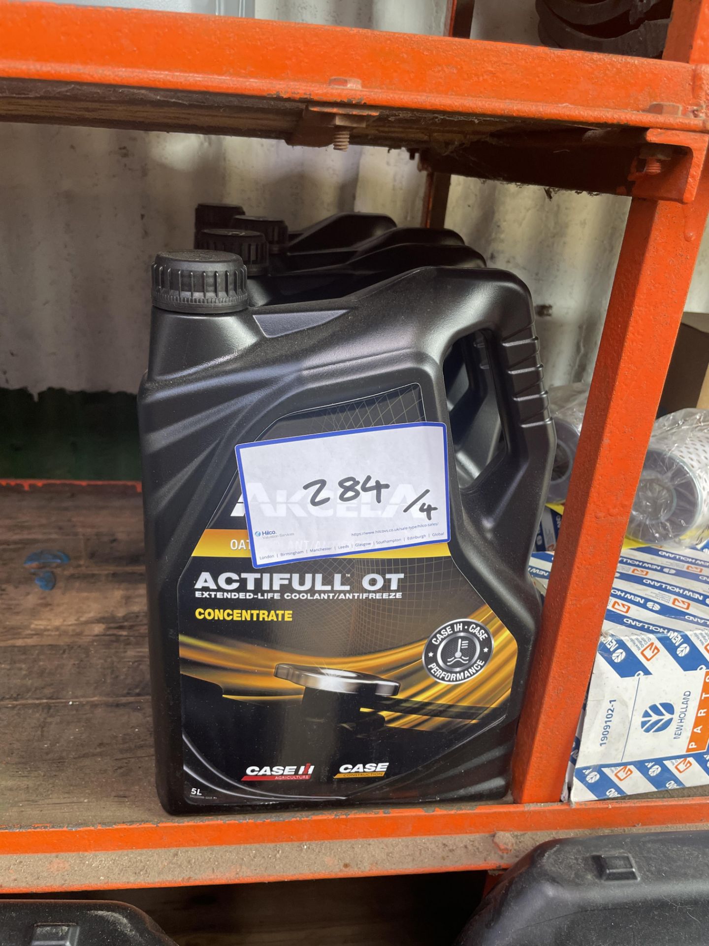 4: 5L Case Akcela Actifull OT Coolant and 1: 20L Case Akcela Actifull OT Coolant As Lotted