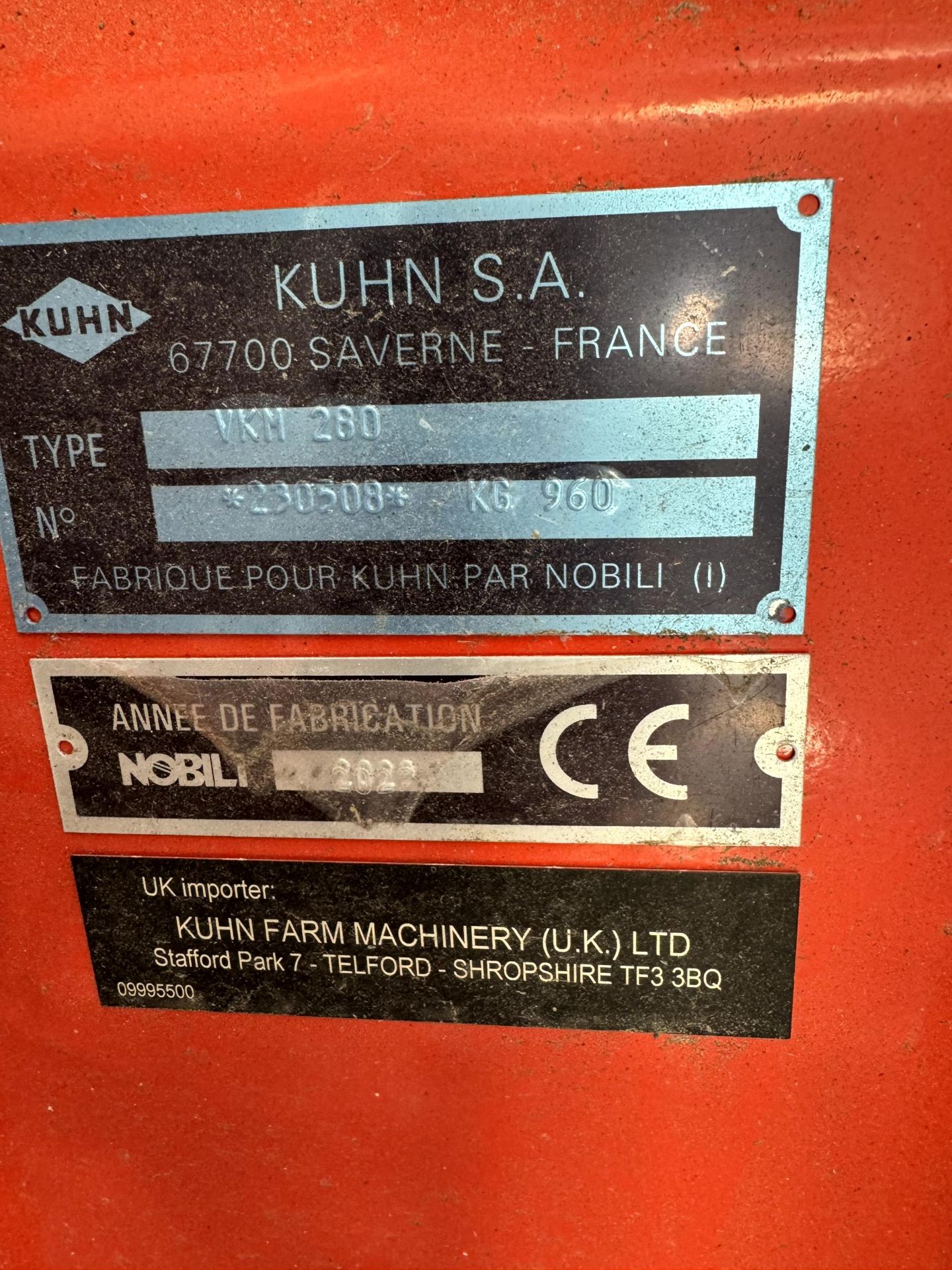 1: Kuhn VKM280, Flail Mower, Serial Number: 230508, Year of Manufacture: 2023 - Image 5 of 5