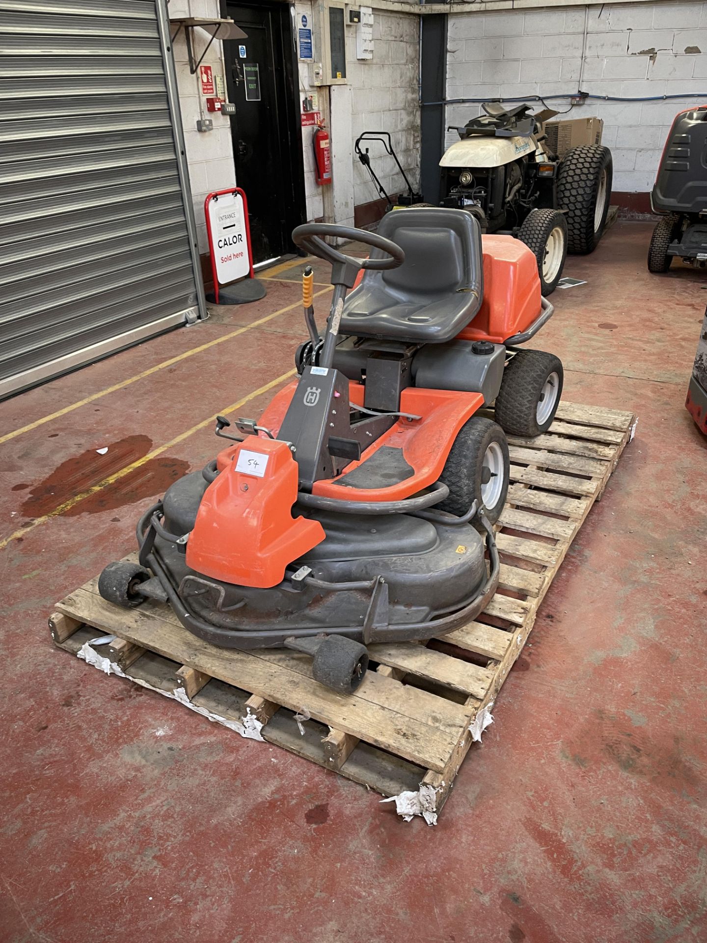 1: Husqvarna Ride On Lawn Mower with Kawasaki FH430v 15.0 Engine and Cutting Deck (2004) (Non Runner