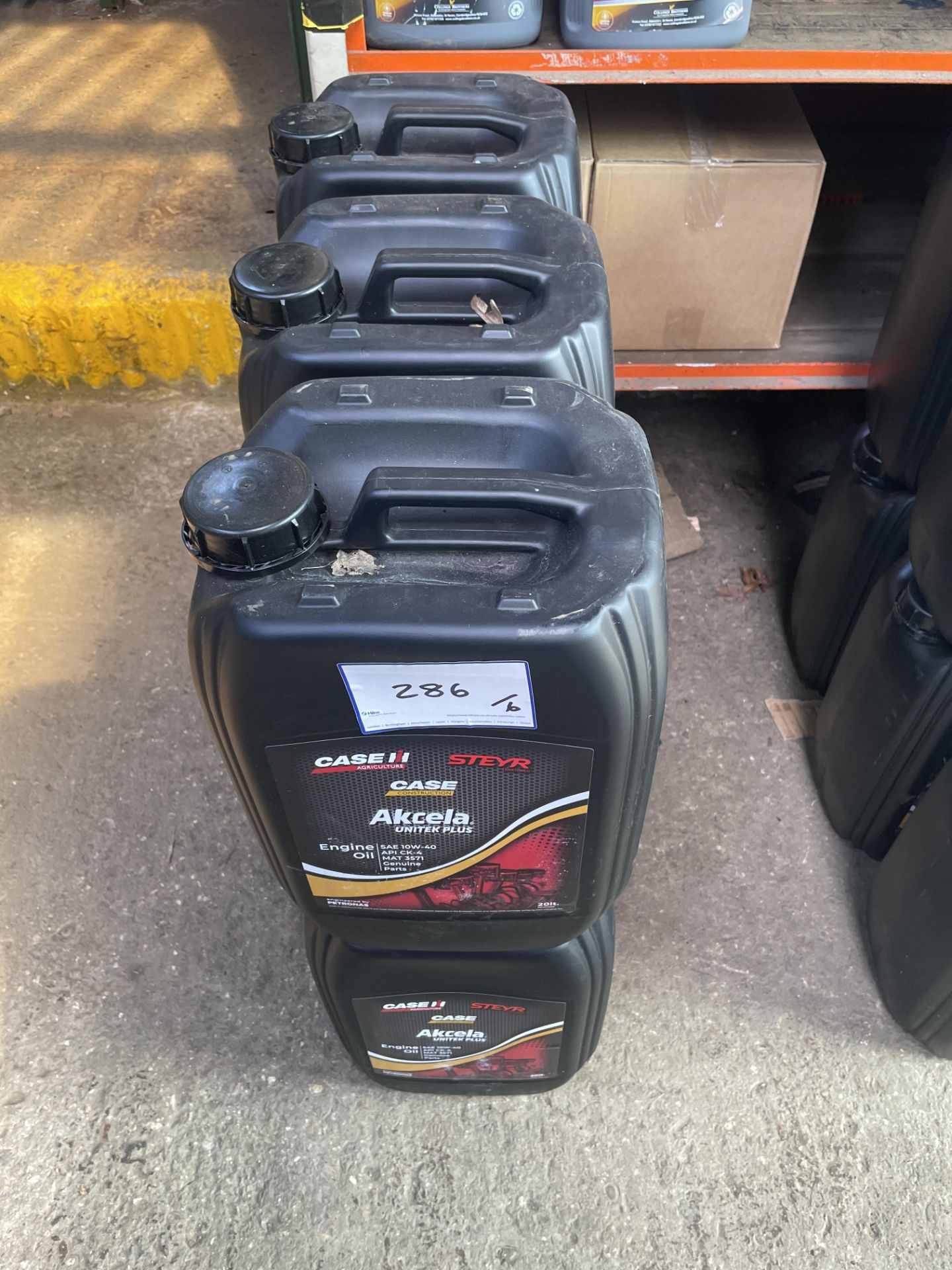 6: 20L Case Akcela Unitex Plus 10W-40 Engine Oil As Lotted