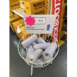 Mesh Tub Display Unit & Contents of 11: Blue Rolls As Lotted