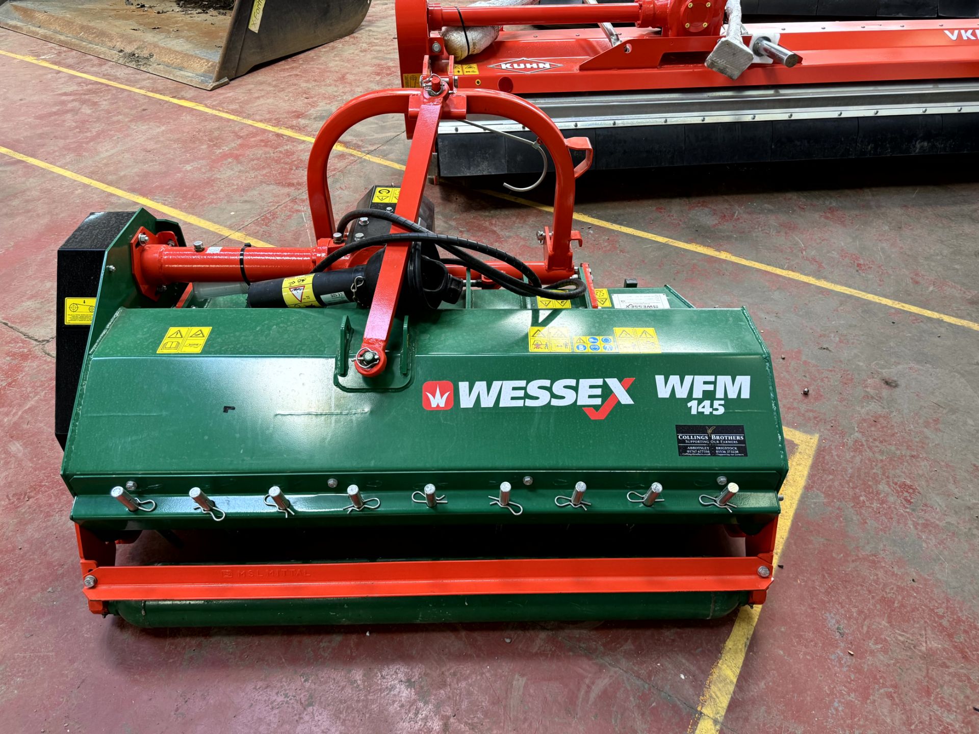 1: Wessex WFM145, Flail Mower With Hydraulic Side Shift, Serial Number: ABCC120103634, Year of Manuf