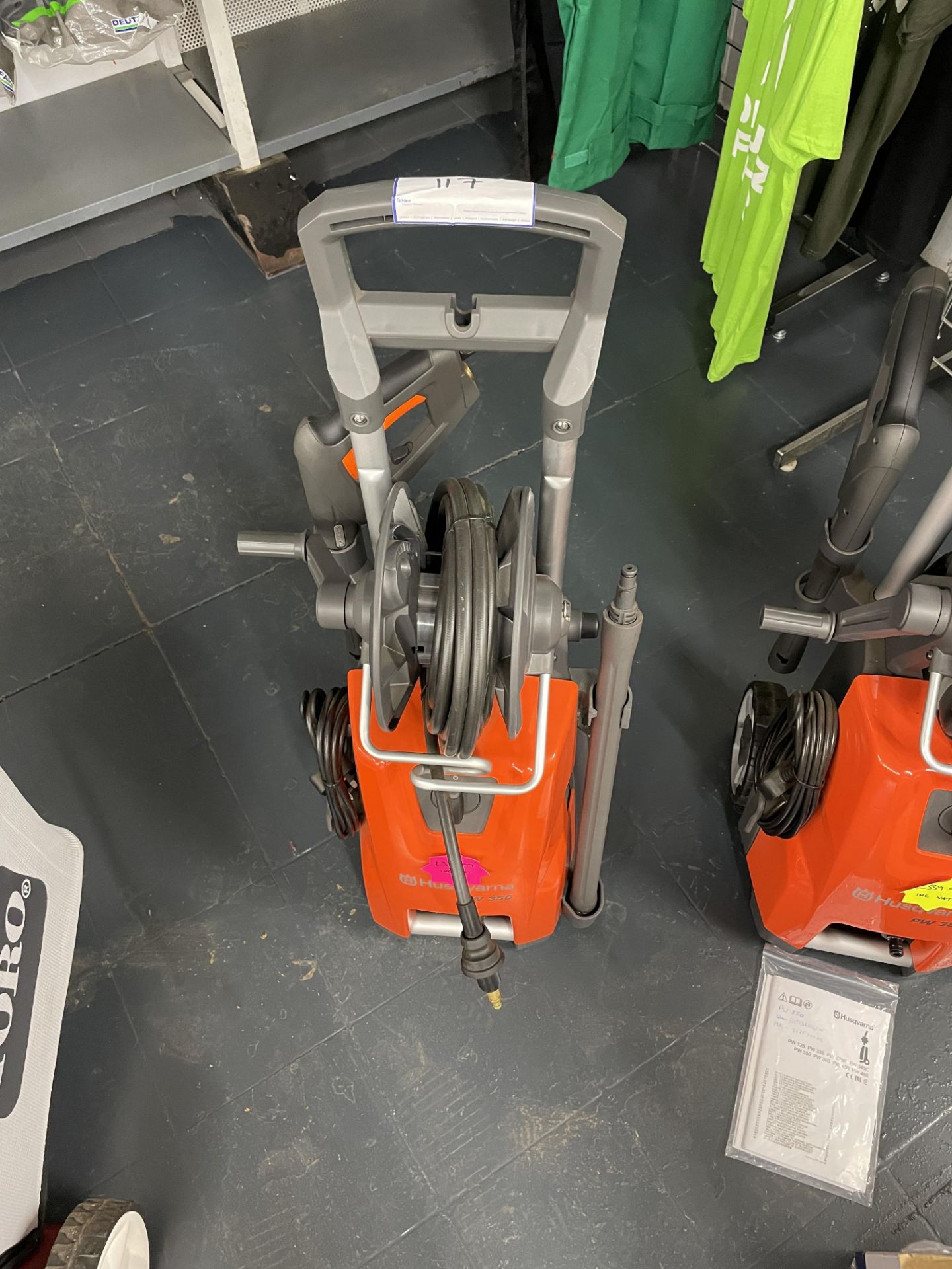 1: Husqvarna PW350, 240v Jet Washer. Year of Manufacture: 2021