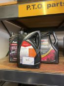 1: 5L Akcela HY-TRAN Ultraction, 2: 5L CNH Tutela Hydrodex, 1: 5L Case Akcela, 1: 5L Kramp 15W-40 En