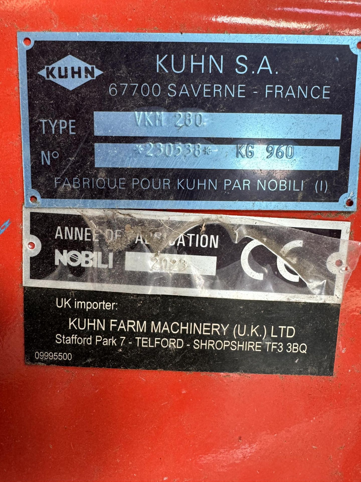 1: Kuhn VKM280, Flail Mower, Serial Number: 230538, Year of Manufacture: 2023 - Image 5 of 5