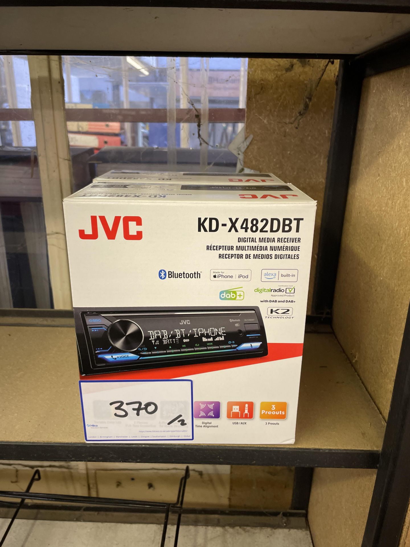 2: JVC KD-X482DBT Digital Media Receivers As Lotted (Boxed)