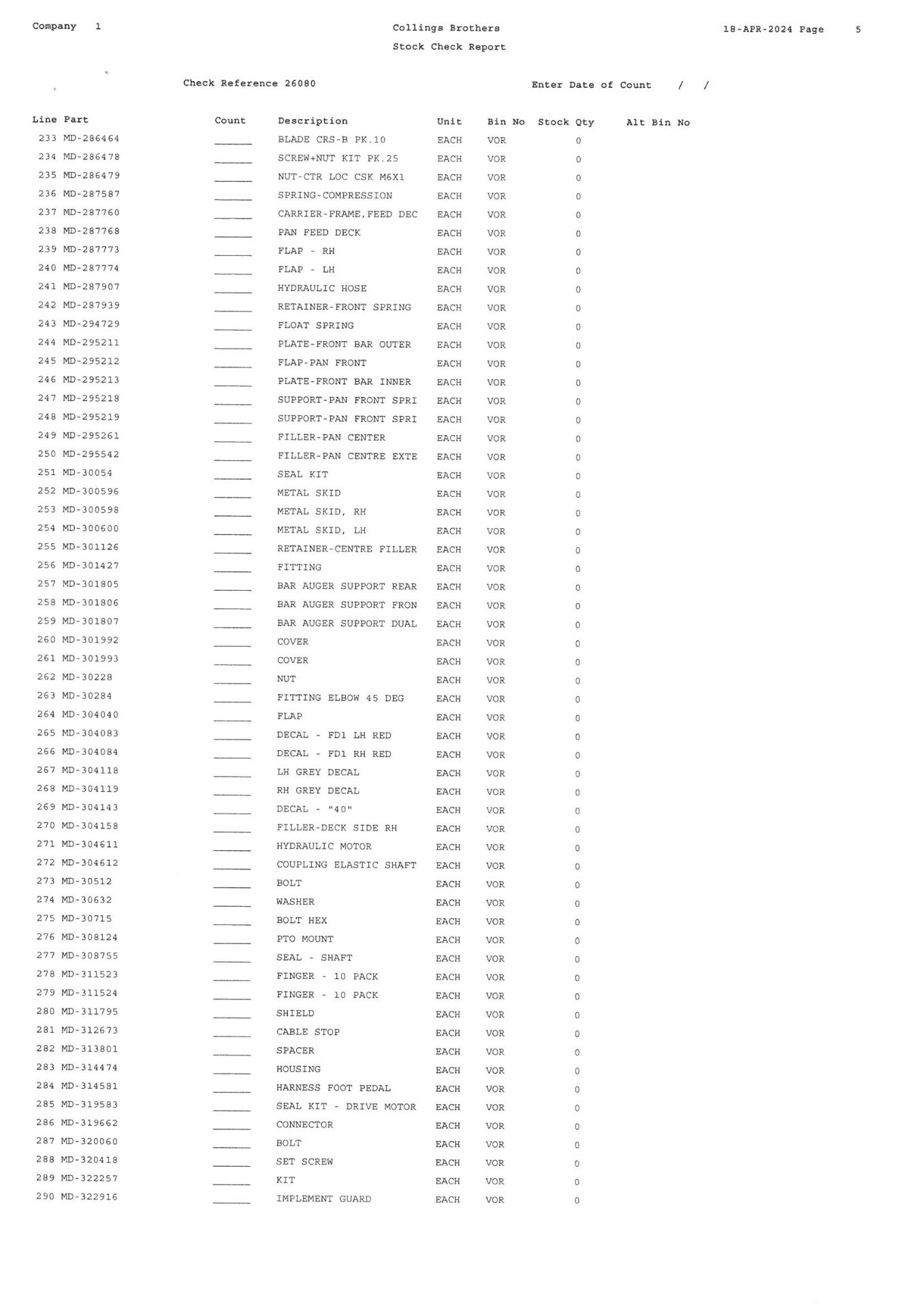 1: Rack & 2: Shelving Units of MacDon Various Header Parts As Lotted. (Please See Listing for Conten - Image 11 of 12