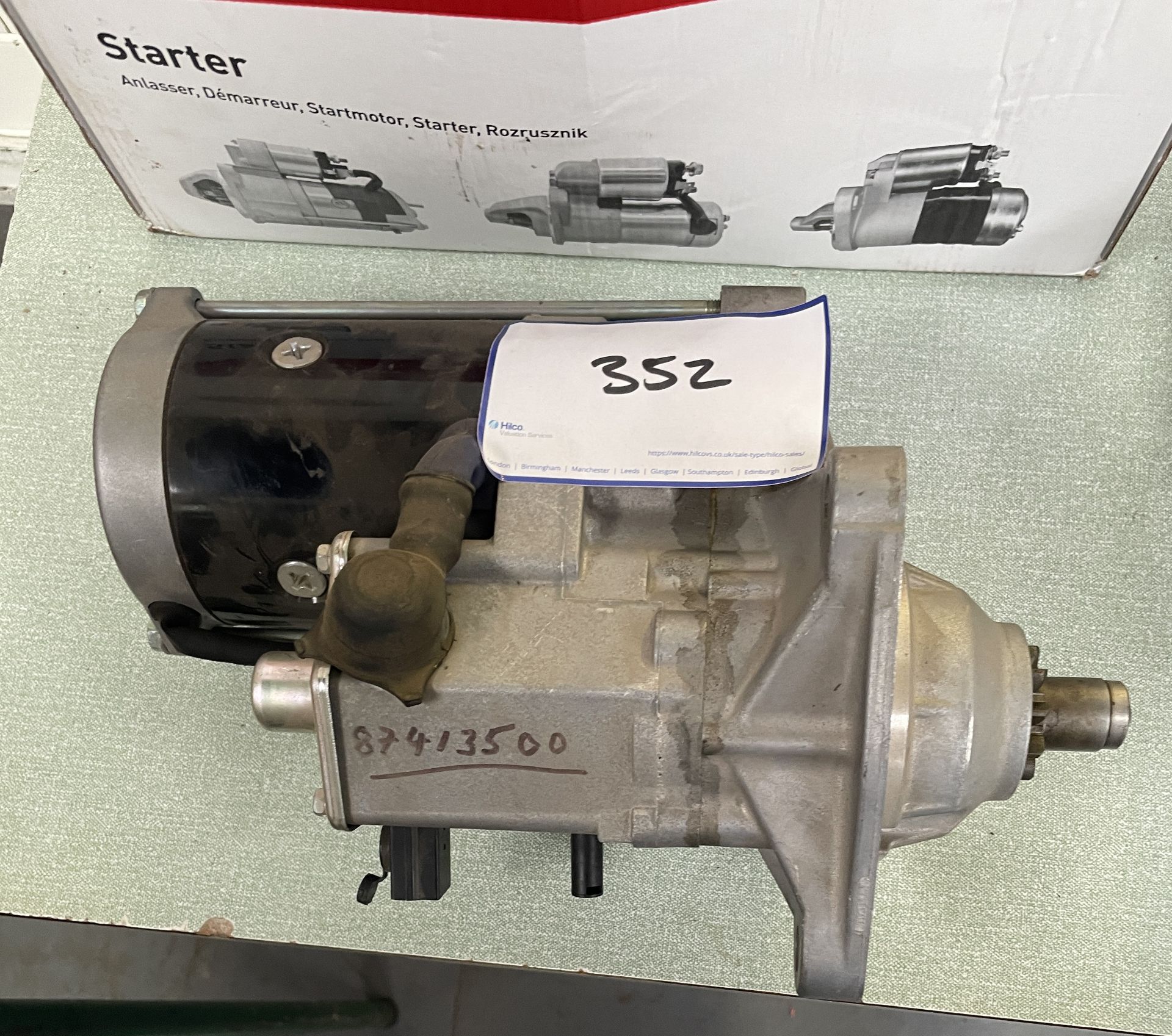 1: Case Starter Motor. Part No. 8741350