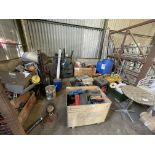 Contents of Cage to Include a Large Quantity of Tool Boxes & Various Used Fixing Equipment As Lotted